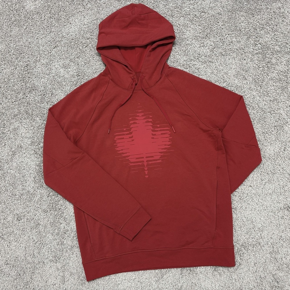 Lululemon Team Canada City Sweat Hoodie Stretch Men M Red Olympics Pullover